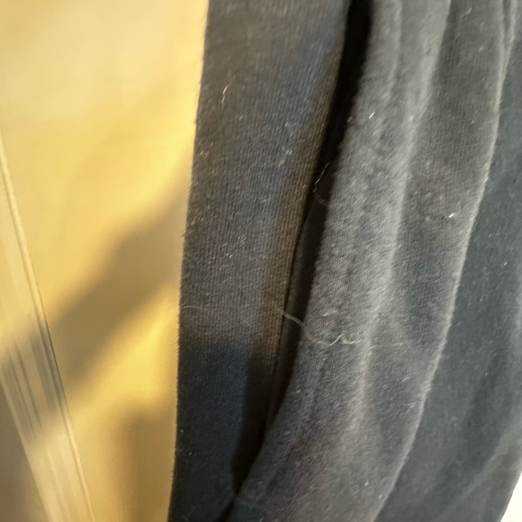 women’s black drawstring Wide Leg Fruit of the Loom Lounge Pants. Pockets. Sz: M - Picture 9 of 10